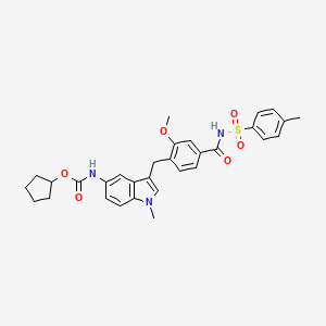 molecular formula C31H33N3O6S B588711 Zafirlukast p-Tolyl Isomer CAS No. 1159195-70-6