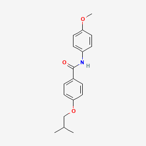 molecular formula C18H21NO3 B5887147 N-(4-methoxyphenyl)-4-(2-methylpropoxy)benzamide 