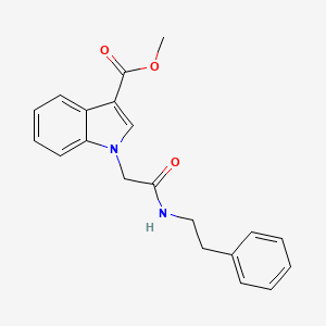 molecular formula C20H20N2O3 B5887176 METHYL 1-{[(2-PHENYLETHYL)CARBAMOYL]METHYL}INDOLE-3-CARBOXYLATE 