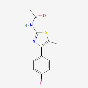 molecular formula C12H11FN2OS B5887356 N-[4-(4-fluorophenyl)-5-methyl-1,3-thiazol-2-yl]acetamide 