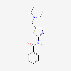 molecular formula C15H19N3OS B5887377 N-(5-((diethylamino)methyl)thiazol-2-yl)benzamide 