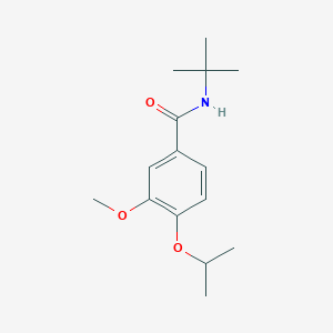 molecular formula C15H23NO3 B5887434 N-tert-butyl-3-methoxy-4-propan-2-yloxybenzamide 