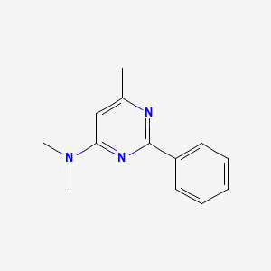 molecular formula C13H15N3 B5887443 N,N,6-trimethyl-2-phenylpyrimidin-4-amine 