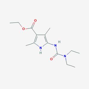 molecular formula C14H23N3O3 B5887552 ethyl 5-[(diethylcarbamoyl)amino]-2,4-dimethyl-1H-pyrrole-3-carboxylate 