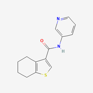 molecular formula C14H14N2OS B5887580 N-(pyridin-3-yl)-4,5,6,7-tetrahydro-1-benzothiophene-3-carboxamide 