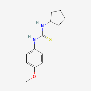molecular formula C13H18N2OS B5887583 1-Cyclopentyl-3-(4-methoxyphenyl)thiourea 