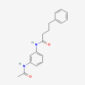 molecular formula C18H20N2O2 B5887703 N-[3-(acetylamino)phenyl]-4-phenylbutanamide 