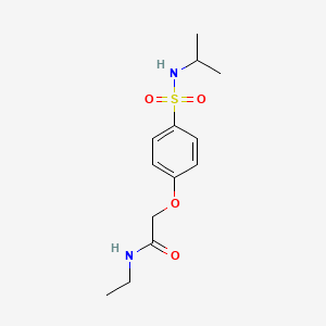 molecular formula C13H20N2O4S B5887725 N-ethyl-2-[4-(propan-2-ylsulfamoyl)phenoxy]acetamide 