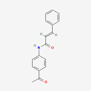 molecular formula C17H15NO2 B5887819 (2E)-N-(4-acetylphenyl)-3-phenylprop-2-enamide 