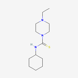 molecular formula C13H25N3S B5887896 N-cyclohexyl-4-ethylpiperazine-1-carbothioamide 