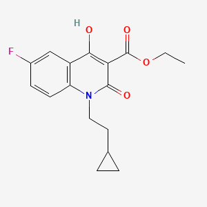 1-(2-Cyclopropylethyl)-6-fluoro-1,2-dihydro-4-hydroxy-2-oxo-3-quinolinecarboxylic Acid Ethyl Ester