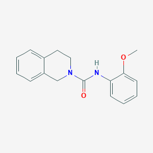molecular formula C17H18N2O2 B5888001 N-(2-methoxyphenyl)-3,4-dihydro-1H-isoquinoline-2-carboxamide 
