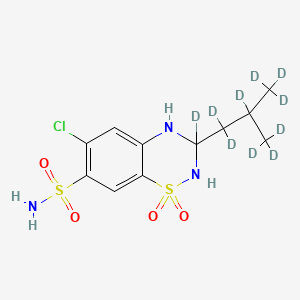 molecular formula C11H16ClN3O4S2 B588806 Buthiazide-d10 (Major) CAS No. 1330189-19-9