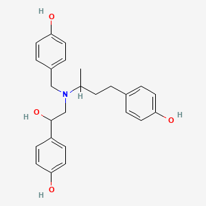 molecular formula C25H29NO4 B588808 Ractopamine N-(4-hydroxybenzyl) CAS No. 1330264-65-7