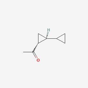 molecular formula C8H12O B588809 Ethanone, 1-[1,1-bicyclopropyl]-2-yl-, trans-(9CI) CAS No. 157897-16-0