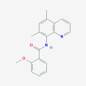 molecular formula C19H18N2O2 B5888321 N-(5,7-dimethyl-8-quinolinyl)-2-methoxybenzamide 