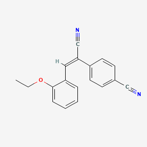 molecular formula C18H14N2O B5888335 4-[(E)-1-cyano-2-(2-ethoxyphenyl)ethenyl]benzonitrile 