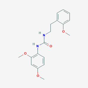 molecular formula C18H22N2O4 B5888431 N-(2,4-DIMETHOXYPHENYL)-N'-(2-METHOXYPHENETHYL)UREA 