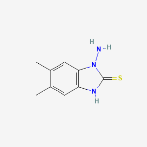 molecular formula C9H11N3S B588847 1-Amino-5,6-dimethyl-1H-benzo[d]imidazole-2(3H)-thione CAS No. 159414-96-7