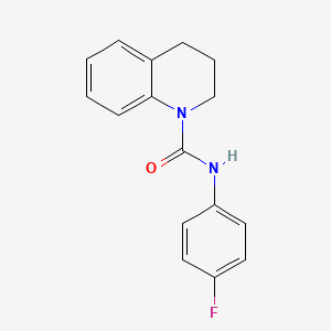 molecular formula C16H15FN2O B5888481 N-(4-fluorophenyl)-3,4-dihydro-2H-quinoline-1-carboxamide 