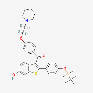 molecular formula C34H41NO4SSi B588855 4'-tert-Butyldimethylsilyl-6-hydroxy Raloxifene-d4 CAS No. 1189422-34-1