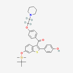6-tert-Butyldimethylsilyl-4'-hydroxy Raloxifene-d4