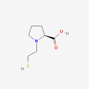 molecular formula C7H13NO2S B588858 (S)-1-(2-Mercaptoethyl)pyrrolidine-2-carboxylic acid CAS No. 151993-04-3