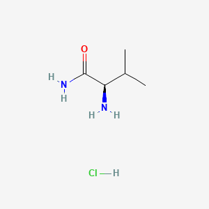 molecular formula C5H13ClN2O B588860 D-Valinamide hydrochloride CAS No. 133170-58-8