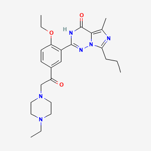 molecular formula C25H34N6O3 B588863 乙酰瓦登非 CAS No. 1261351-28-3