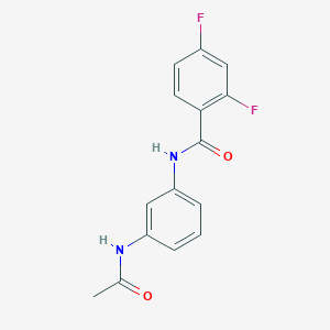 molecular formula C15H12F2N2O2 B5888639 N-(3-acetamidophenyl)-2,4-difluorobenzamide 