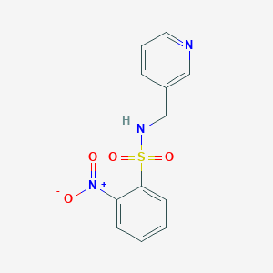 molecular formula C12H11N3O4S B5888654 2-nitro-N-(pyridin-3-ylmethyl)benzenesulfonamide CAS No. 159048-84-7