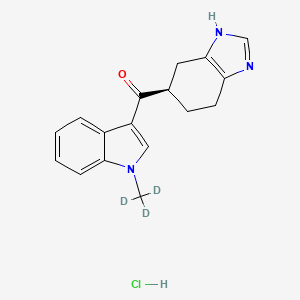 molecular formula C17H18ClN3O B588867 Ramosetron-d3 Hydrochloride 