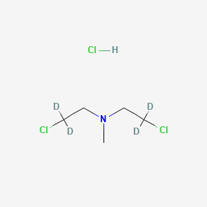molecular formula C5H12Cl3N B588868 Bis(2-chloroethyl)methylamine-d4 Hydrochloride CAS No. 1329812-14-7