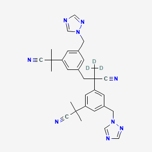 molecular formula C30H31N9 B588876 Anastrozole-d3 Dimer Impurity CAS No. 1329809-14-4