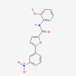 molecular formula C18H14N2O5 B5888775 N-(2-methoxyphenyl)-5-(3-nitrophenyl)furan-2-carboxamide 
