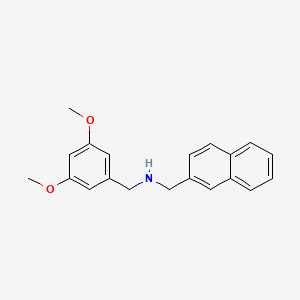 molecular formula C20H21NO2 B5888834 N-(3,5-DIMETHOXYBENZYL)-N-(2-NAPHTHYLMETHYL)AMINE 