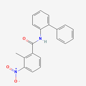 molecular formula C20H16N2O3 B5888952 N-{[1,1'-biphenyl]-2-yl}-2-methyl-3-nitrobenzamide 