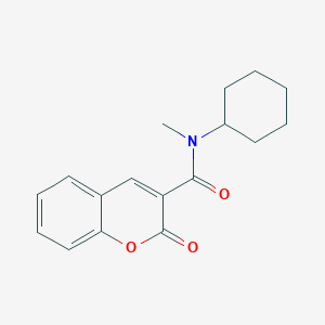 molecular formula C17H19NO3 B5888954 N-cyclohexyl-N-methyl-2-oxochromene-3-carboxamide 