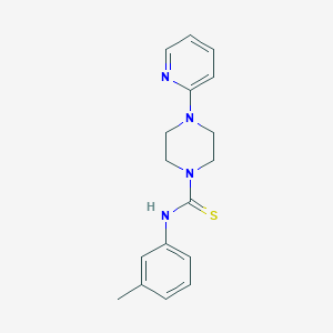 molecular formula C17H20N4S B5888961 N-(3-methylphenyl)-4-(pyridin-2-yl)piperazine-1-carbothioamide 