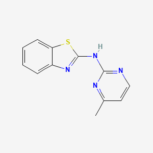 molecular formula C12H10N4S B5888982 N-(4-methylpyrimidin-2-yl)-1,3-benzothiazol-2-amine 