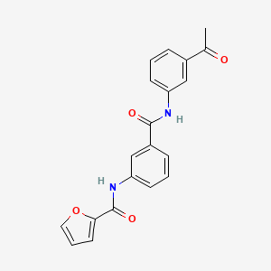 molecular formula C20H16N2O4 B5888995 N-{3-[(3-acetylphenyl)carbamoyl]phenyl}furan-2-carboxamide 