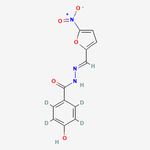 molecular formula C12H9N3O5 B588903 Nifuroxazide-d4 