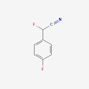 molecular formula C8H5F2N B588918 Fluoro(4-fluorophenyl)acetonitrile CAS No. 130754-18-6