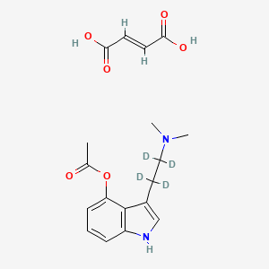 molecular formula C18H22N2O6 B588919 O-Acetyl psilocin-d4 (fumarate) CAS No. 1331669-80-7