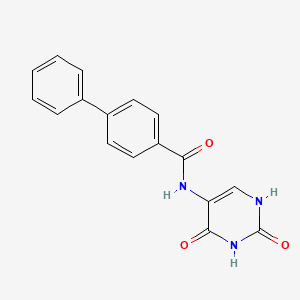 molecular formula C17H13N3O3 B5889214 N-(2,4-dioxo-1H-pyrimidin-5-yl)-4-phenylbenzamide 