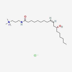 molecular formula C24H49ClN2O2 B588924 Ricinoleamidopropyltrimonium chloride CAS No. 127311-98-2