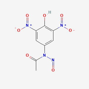 molecular formula C8H6N4O7 B588964 Acetamide, N-(4-hydroxy-3,5-dinitrophenyl)-N-nitroso- CAS No. 146897-61-2