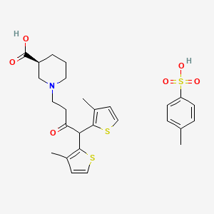 molecular formula C27H33NO6S3 B588966 Keto Tiagabine Tosylate CAS No. 161014-56-8
