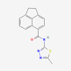 molecular formula C16H13N3OS B5889682 N-(5-methyl-1,3,4-thiadiazol-2-yl)-1,2-dihydro-5-acenaphthylenecarboxamide 