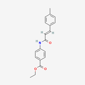 molecular formula C19H19NO3 B5889727 ethyl 4-{[3-(4-methylphenyl)acryloyl]amino}benzoate 